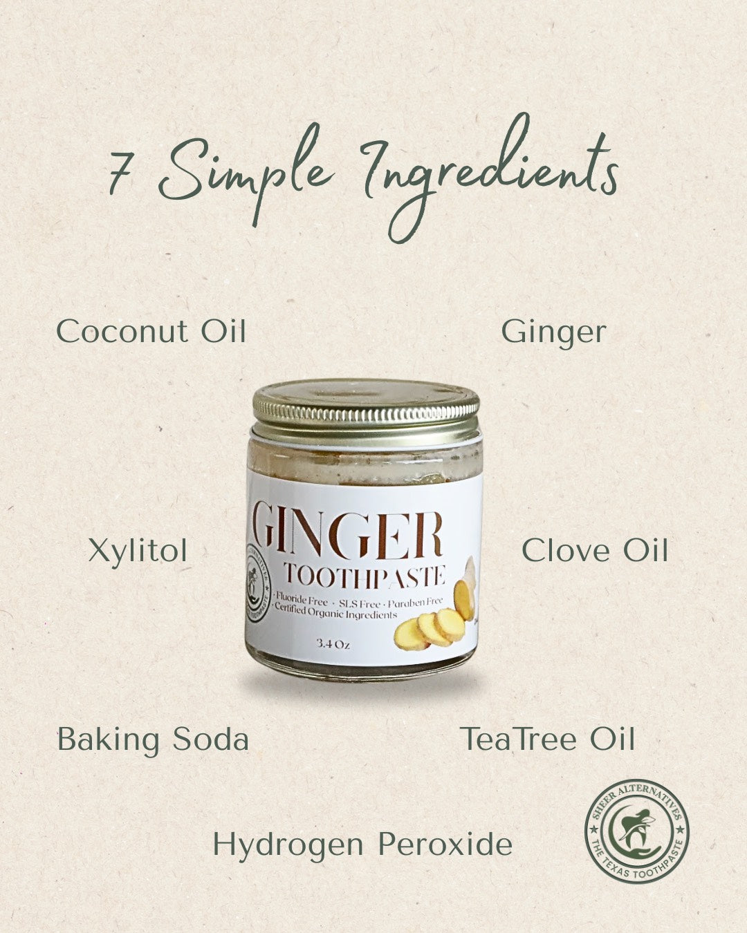 Natural Toothpaste | Ginger Toothpaste