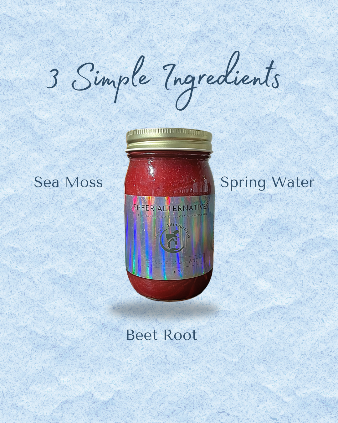 Beet Root Sea Moss Gel product details by Sheer Alternatives