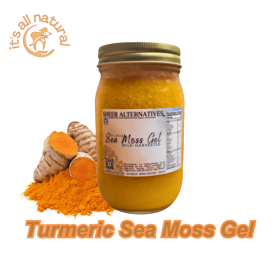 Sheer Alternatives St Lucia Sea Moss Gel | Turmeric | Ginger - Sheer Alternatives