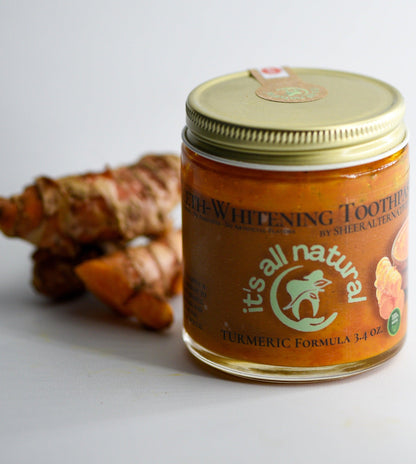 Sheer Alternatives Organic Turmeric Whitening Toothpaste | Teeth Whitening - Sheer Alternatives
