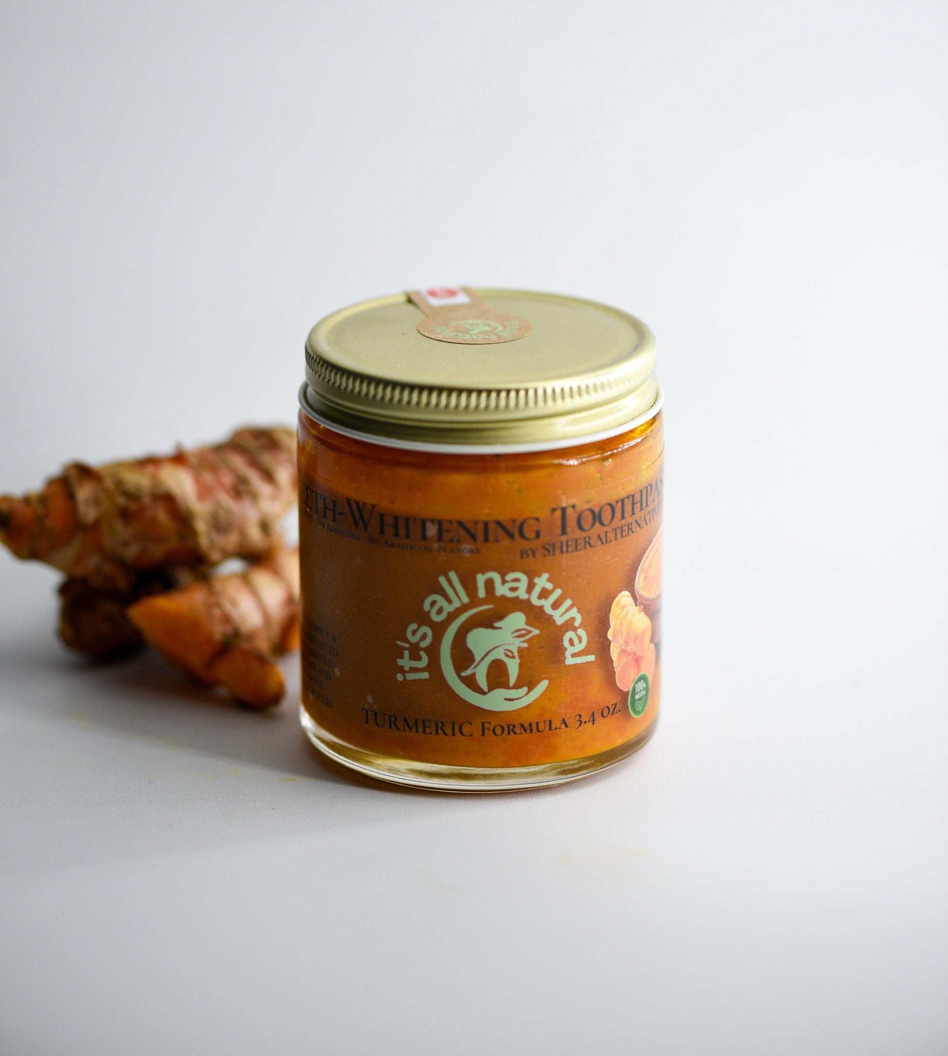 Sheer Alternatives Organic Turmeric Whitening Toothpaste | Teeth Whitening - Sheer Alternatives