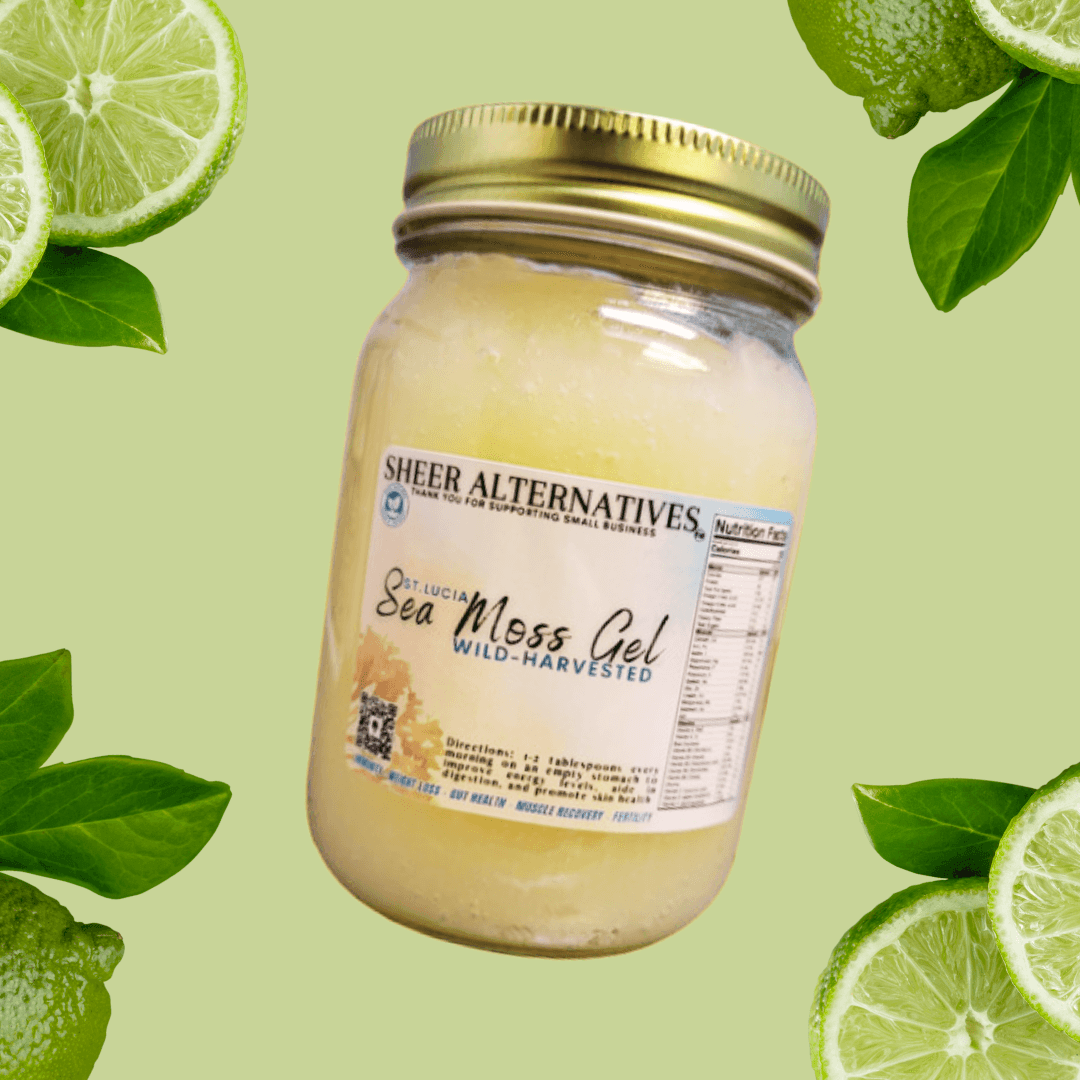 Sheer Alternatives Sea Moss Gel | St Lucia Sea Moss Gel | Wild-Crafted - Sheer Alternatives