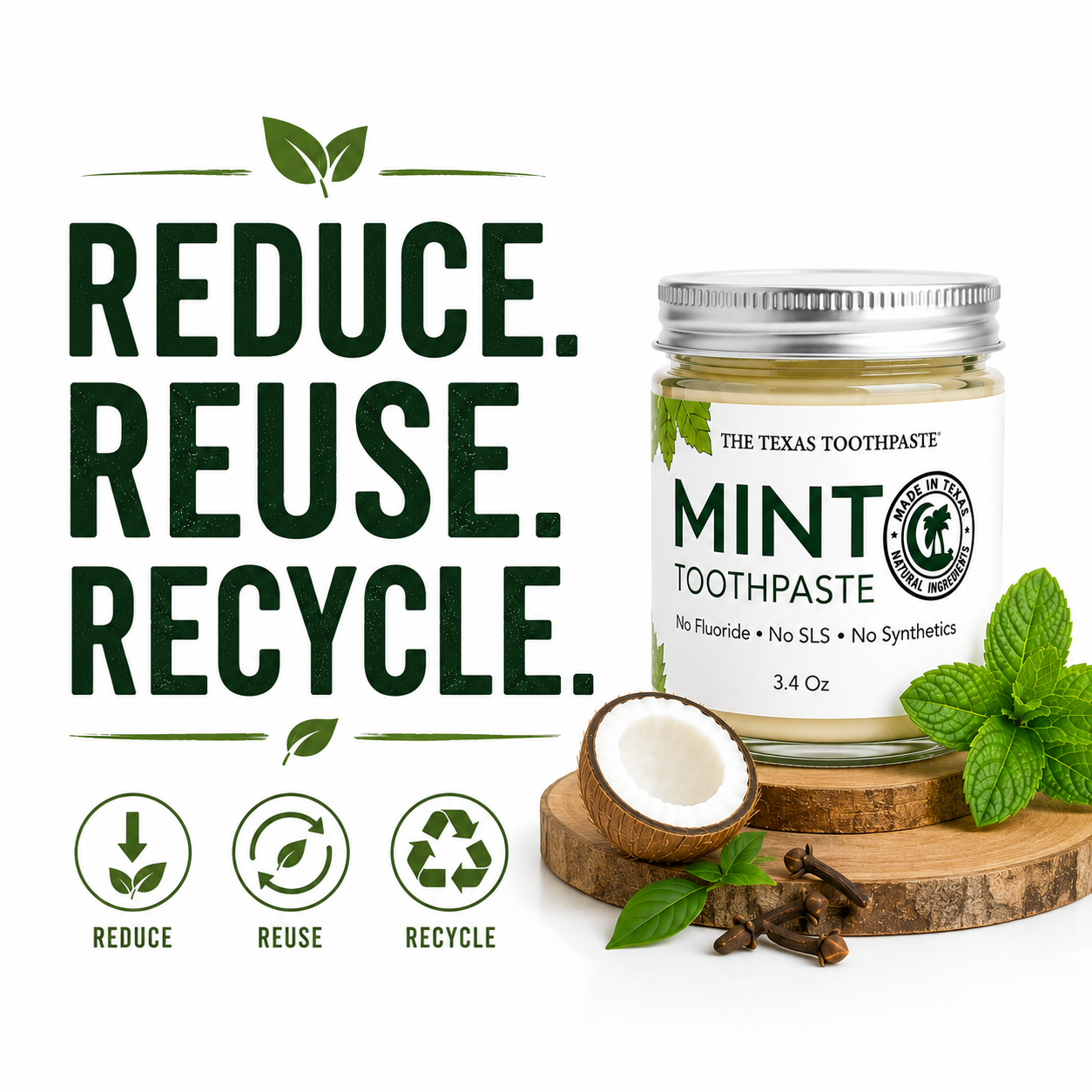 The Texas Toothpaste by Sheer Alternatives | Eco-Friendly Texas Made | Forney TX | Veteran-owned