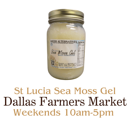 Sheer Alternatives Sea Moss Gel | St Lucia Sea Moss Gel | Wild-Crafted - Sheer Alternatives