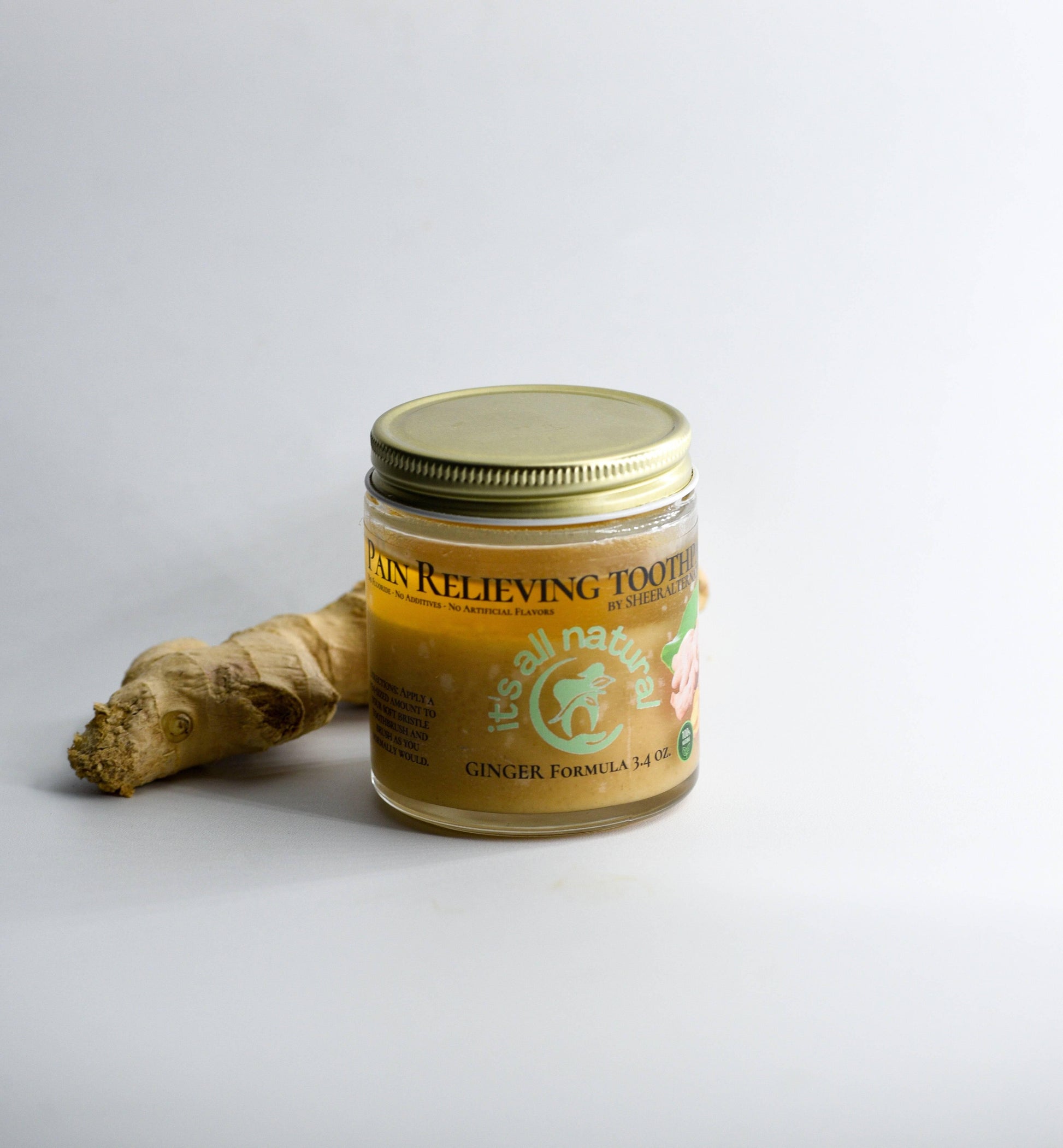 Sheer Alternatives Organic Ginger Toothpaste | Antiseptic Toothpaste - Sheer Alternatives