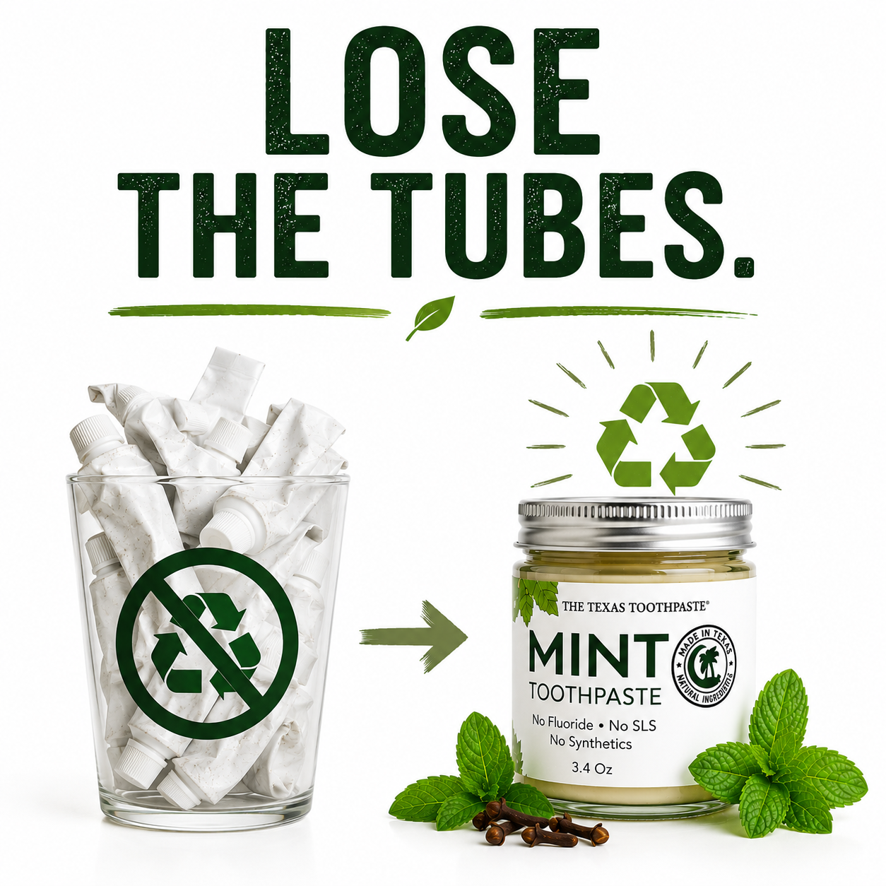 The Texas Toothpaste by Sheer Alternatives | Eco-Friendly Texas Made | Forney TX | Veteran-owned
