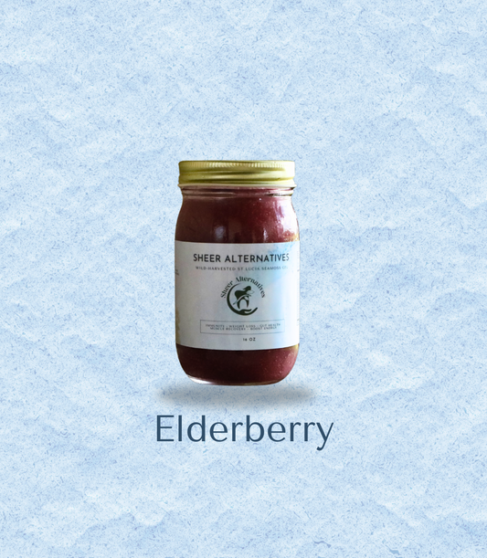 Elderberry Sea Moss in gass 16oz mason jar for sale