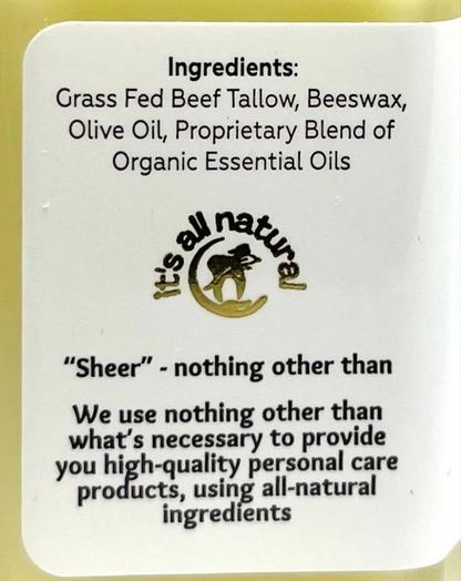 Premium Unscented Tallow Balm – 3oz | All-Natural Moisturizer for Sensitive Skin