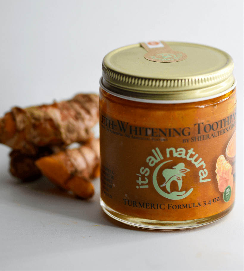 Sheer Alternatives Organic Turmeric Whitening Toothpaste | Teeth Whitening - Sheer Alternatives