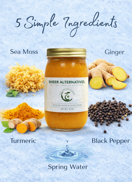 Sheer Alternatives St. Lucia Turmeric Sea Moss Gel — Eco-Conscious Wellness Straight From the Source