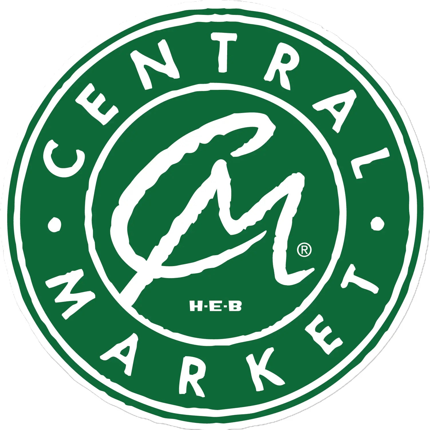 Central Market H-E-B logo with green background and white text