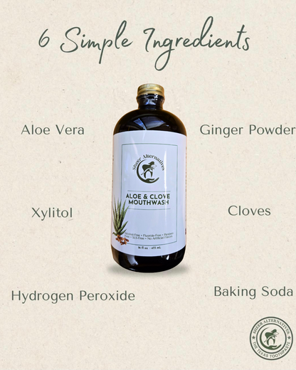 Sheer Alternatives Aloe Vera & Clove Mouthwash | Oral Rinse - Sheer Alternatives