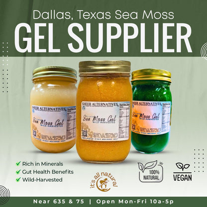 Sheer Alternatives St Lucia Sea Moss Gel | Turmeric | Ginger - Sheer Alternatives